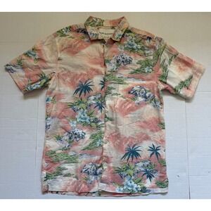 Tori Richard Hawaiian Shirt Panorama Men's Medium